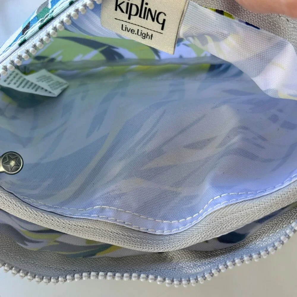 Kipling Crossbody Bag Compact Adjustable Strap Multicolor Lightweight Printed Ny
